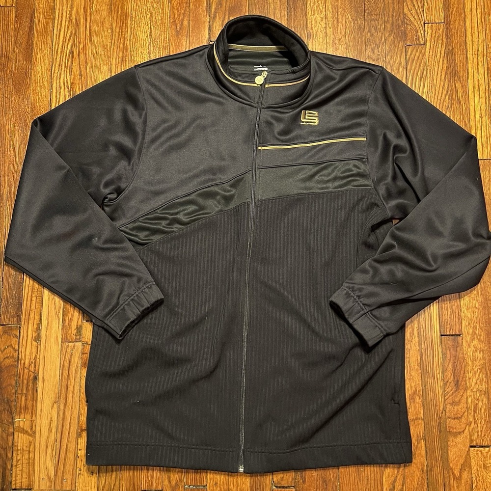 Nike LeBron James 23 Men's Full Zip Black Track Jacket Size Large